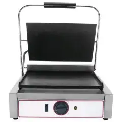 PLANCHA ELÉCTRICA EN HIERRO FUNDIDO - Mod. LM 1 - Plancha única Lisa - Área de cocción cm 22,5x23 - Potencia kW 1,8 - Alimentación monofásica - Medidas cm L 43 x P 31 x 22h - CE