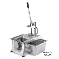 CORTADORA MANUAL PARA PATATAs FRITAS - MOD. CF5 - Producción horaria 100/150 Kg - Medidas cm L 28 x P 51,2 x 73,5 h