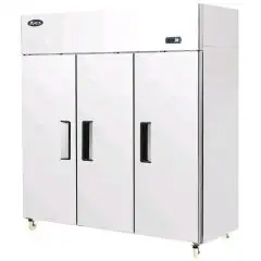 ARMARIO FRIGORÍFICO COMPACTO DE ACERO INOX - Mod. YBF9237GR - VENTILADO - Capacidad LT 1390 - N. 3 Puertas - TEMPERATURA -2°/+8°C - Dim. cm L 180 x P 73 x h 182 - CE