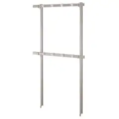 Barras para ganchos Mod. A FORCELLE - De aleación de aluminio anodizado - Ideales para colocaciones en el interior de las cámaras frigoríficas prefabricadas - Perfil cuelgacarne ovalado 50x20 mm