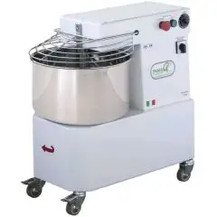 AMASADORA DE ESPIRAL CABEZAL FIJO FAMAG - MOD. IM20/230/10V/HH - N. 10 VELOCIDAD - PARA MASA DE ALTA HIDRATACIÓN - MASA POR CICLO Kg. 20 - MONOFÁSICA V 230 - DIM. Cm W 72 X D 38 X h 74 - CE STANDARD