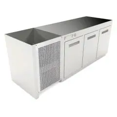 CÁMARA BAR REFRIGERADA EMPOTRABLE - MOD. CIR770/TN200 - Temperatura TN +4°C/+8°C - L. 200 cm - CON UNIDAD CONDENSADORA INCORPORADA