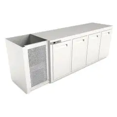CÁMARA BAR REFRIGERADA EMPOTRABLE - MOD. CIR850/TN250 - Temperatura TN +4°C/+8°C - L. 250 cm - CON UNIDAD CONDENSADORA INCORPORADA