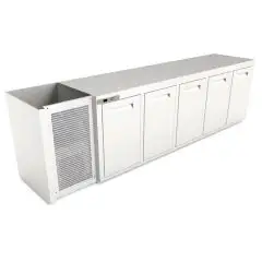 CÁMARA BAR REFRIGERADA EMPOTRABLE - MOD. CIR850/TN300 - Temperatura TN +4°C/+8°C - L. 300 cm - CON UNIDAD CONDENSADORA INCORPORADA