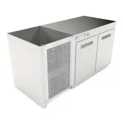 CÁMARA BAR REFRIGERADA EMPOTRABLE - MOD. CIR850/BT150 - Temperatura BT -18°C/-20°C - L. 150 cm - CON UNIDAD CONDENSADORA INCORPORADA