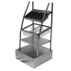 Mueble autoservicio Puerta pan cubiertos manteles y bandejas - Largo cm 82 - Ancho cm 80 - Alto cm 170