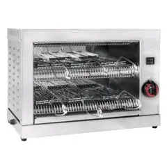 TOSTADORA 2 PISOS - Mod. TM6P - Resistencias cerámicas - Potencia Kw 3 - Alimentación Monofásica V230/1 - Medidas cm A 52 x F 30 x H 36 - Norma CE
