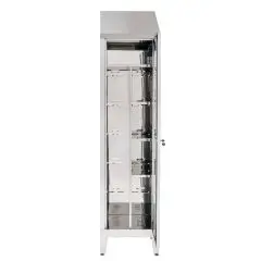 Armario de limpieza Escobero de acero inox - n.1 puerta abatible