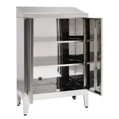 Armario con atril de acero inox - n. 2 puertas abatibles