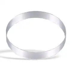 ANILLO REDONDO PARA TARTAS DE ACERO INOX - ALTURA cm. 2
