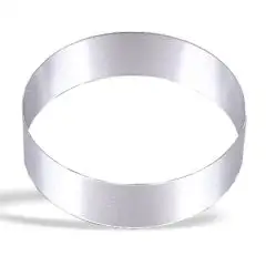 ANILLO REDONDO PARA MOUSSE DE ACERO INOX - ALTURA cm. 4/4,5