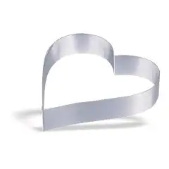 CORAZÓN DE ACERO INOX - ALTURA cm. 4,5