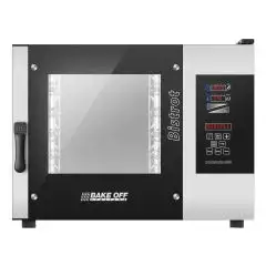 HORNO A GAS MIXTO DE CONVECCIÓN Y VAPOR CON MANDOS EN PANTALLA TÁCTIL - Cod. BISTROT 465G - PARA PANADERÍA Y PASTELERÍA - Capacidad bandejas n. 4 cm 40x60 o 46x66 - Potencia kW 12 - Alimentación 230 V 50/60 Hz MONOFÁSICO - Temperatura max °C 270 - Quemado