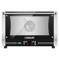 HORNO ELÉCTRICO MIXTO DE CONVECCIÓN CON VAPOR Y MANDOS DIGITALES - Cod. BISTROT 464D - PARA PASTELERÍA Y PANADERÍA - Capacidad bandejas n. 4 cm 60X40 - Potencia kW 6,5 - Alimentación 230/400 V 50/60 Hz - Temperatura max °C 270 - Medidas exteriores cm.  L 