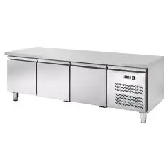 Mesa refrigerada de acero inoxidable Amitek AKU3104TN