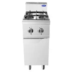 COCINA A GAS - Mod. CV9I2DH2 - N. 2 FUEGOS - COMPARTIMIENTO NEUTRO CON PUERTA - CON LLAMA PILOTO - Potencia kW 24 - Medidas cm L 40 X F 90 X H 114 - Homologación CE