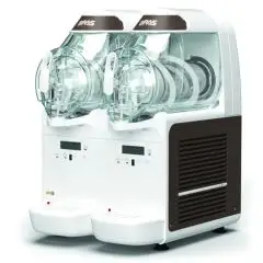 MÁQUINA PARA HELADOS SOFT Y PRODUCTOS CREMOSOS - MOD. B CREAM 2 - N. 2 Depósitos - N. 1 Compresor - Capacidad del contenedor LT 6 + 6 - Medidas cm. L 40 x P 48 x h 62 - CE