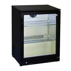 EXPOSITOR REFRIGERADO - Mod. BBC 186 - Temperatura +1°/+10°C - Capacidad lt. 124 - Alimentación MONOFÁSICA V230/1 - Potencia W 180 - Dimensiones cm. L 60 x P 52 x h 90