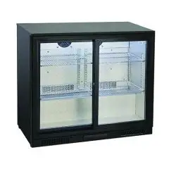 EXPOSITOR REFRIGERADO - Mod. BBC 286 S - Temperatura +1°/+10°C - Capacidad lt. 201 - Alimentación MONOFÁSICA V230/1 - Potencia W 230 - Dimensiones cm. L 90 x P 52 x h 86