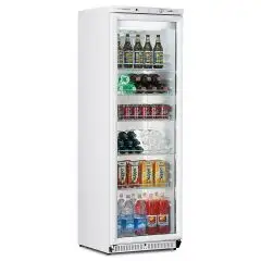 EXPOSITOR VERTICAL REFRIGERADO - MOD. DRINK PV 40 - CAPACIDAD LT. 380 - TEMPERATURA +1°/+8°C - Medidas Cm. A 60 - x F 62 - x h 186,5 - CE
