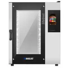 HORNO A GAS MIXTO DE CONVECCIÓN Y VAPOR CON MANDOS EN PANTALLA TÁCTIL - Cod. BISTROT 465G - PARA PANADERÍA Y PASTELERÍA - Capacidad bandejas n. 10 cm 40x60 o 46x66 - Potencia kW 16,5 - Alimentación 230 V 50/60 Hz MONOFÁSICO - Temperatura max °C 270 - Quem