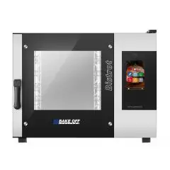 HORNO A GAS MIXTO DE CONVECCIÓN Y VAPOR CON MANDOS EN PANTALLA TÁCTIL - Cod. BISTROT 465G - PARA PANADERÍA Y PASTELERÍA - Capacidad bandejas n. 4 cm 40x60 o 46x66 - Potencia kW 12 - Alimentación 230 V 50/60 Hz MONOFÁSICO - Temperatura max °C 270 - Quemado