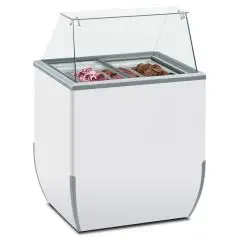 VITRINA DE HELADERÍA - MOD. VETRINA BR 4 SK - Capacidad LT. 170 - Temperatura -18°/-25°C - Medidas cm. A 78 - x F 64 - x h 118,1 - Homologación CE
