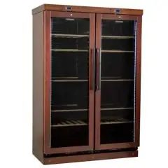Vitrina refrigerada para vino - Mod CANTINETTA 2P - Ventilada - Temperatura +3°/+16°C - Capacidad Lt 690 - Dimensiones L 127,5 x P 62 x H 183,7 cm