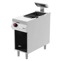 CALENTADOR DE PATATAS ELÉCTRICO - MOD. CCE91M0 - N. 1 cuba GN 1/1 - Compartimento abierto - Monofásico - Dimensiones: cm L 40 x P 90 x H 90 - CE