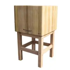 Tajos para cortar de robinia con taburete de madera Euroceppi