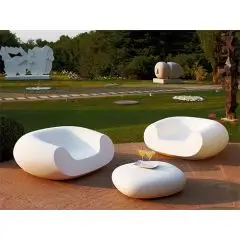 SALÓN DEL JARDÍN - MOD. CHUBBY - PARA USO EXTERIOR - ESTRUCTURA EN POLIETILENE - HOMOLOGACIÓN CE