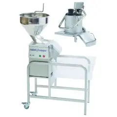 CORTADORA DE VERDURAS Y MOZZARELLAS CON SOPORTE - Mod. CL 55 2 tolvas MON - 2 tolvas: 1 tolva libre + 1 tolva de palanca - Capacidad de porciones de 100 a 1000 - 1 velocidad - Potencia W 750 - Dimensiones cm L 86,5 x P 39,6 x 127,2h