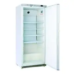 ARMARIO FRIGORÍFICO DE CHAPA BARNIZADA Y ABS - Mod CR 6 - CLASE A - REFRIGERACIÓN AGITADA - N. 1 PUERTA - CAPACIDAD LT 600 - TEMPERATURA 0º/+8ºC - Dim. cm L 77,5 x P 71,6 x h 190 - CE