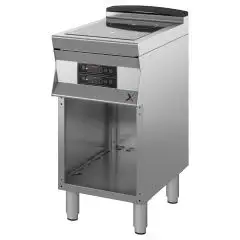 COCINA ELÉCTRICA - Mod 7DLEF1B - N 2 placas de inducción - Compartimento abierto - Dimensiones cm L 40 x P 70 x H 85/90