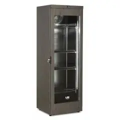EXPOSITOR REFRIGERADO PARA VINOS - Mod CW 400 L 2 MT - Capacidad Lt 375 - Temperatura +2/+20 °C - Mono y multi-temperatura - Potencia W 230 - Alimentación monofásica - Dimensiones cm L 64 x P 61,3 x 188,5 h