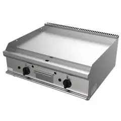 PLANCHA FRY TOP A GAS DE SOBREMESA - MOD. G7NUQ2DDN - PLANCHA LISA - N. 2 zonas de cocción - Potencia kW 12 - Medidas: cm A 80 x F 70 x H 27 - Homologación CE