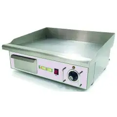 FRYTOP ELÉCTRICO DE SOBREMESA - Mod EG548 - Superficie lisa - POTENCIA 3 kW - Placa de cocción cm L 55,2 x P 36,6 - Alimentación MONOFÁSICA