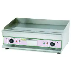 FRYTOP ELÉCTRICO DE SOBREMESA - Mod EG750 - Superficie lisa - POTENCIA 6 kW - Superficie de cocción cm L 74,6 x P 39,8 - Alimentación TRIFÁSICA