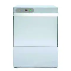 LAVAVASOS DE ACERO INOX AISI 304 - Mod EVA40SP - Paso útil altura máxima cm 27,6 - Cesta cuadrada cm 40 x 40 - Ciclo 60-120-180-240-600" - Dispensador de abrillantador y detergente - Medidas cm L 48 x P 51,7 x h 69,6