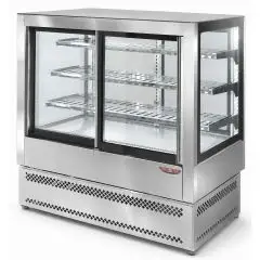 VITRINA CALIENTE - MOD EVOK CALIENTE L4 CALIENTE - CALIENTE VENTILADO - TEMPERATURA +65 &deg;C - PROFUNDIDAD DE LA SUPERFICIE DE EXPOSICI&Oacute;N: 66 CM - PUERTAS CORREDERAS DELANTERAS - VERSI&Oacute;N DE ACERO INOXIDABLE