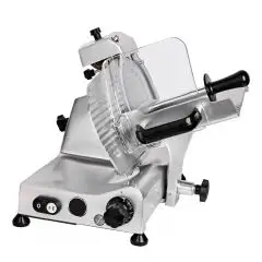 CORTADORA de FIAMBRE POR GRAVEDAD - Mod 25ASR - Alimentación Monofásica 230v/1/50hz - Cuchilla Ø 250 - Corte útil mm 180x175 - Afilador en dotación