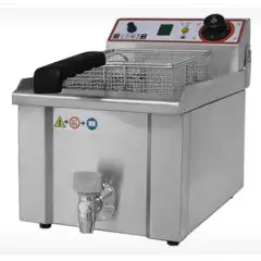 FREIDORA ELÉCTRICA DE SOBREMESA - Mod. FBR9 - Capacidad aceite 9 lt. - Potencia 3,5 kW - Voltaje: 220/230 V monofásico - Dimensiones Ancho: 31,5 cm - CE