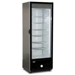 EXPOSITOR VERTICAL REFRIGERADO - MOD. FROST 400 NS - CAPACIDAD Lt. 415 - TEMPERATURA -18°/-23° C - Dimensiones cm. L 67 x P 64,4 x h 200 - CE