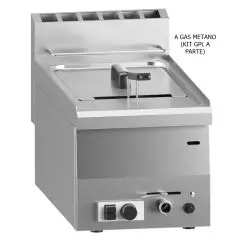 FREIDORA A GAS DE SOBREMESA - LÍNEA M - MOD. 60/30 FRG - N. 1 cuba Lt. 8 de aceite - Potencia kW 6,8 - Medidas: cm L 30 x P 60 x H 30 - CE