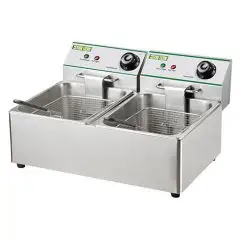 FREIDORA ELÉCTRICA DE SOBREMESA - Mod FY8L2 - CAPACIDAD DE LA CUBA 8 + 8 LT DE ACEITE - Alimentación monofásica