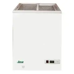 ARCÓN CONGELADOR - Mod. G-SD100S - Refrigeración estática - Desescarche manual - Temperatura -18ºC - Capacidad Lt. 97 - Medidas exteriores cm L 58 x P 52 x 81 h