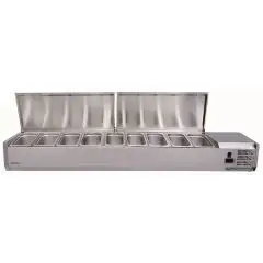 Expositor refrigerado con tapa para bandejas GN 1/3 Forcar VRXSS 1/3