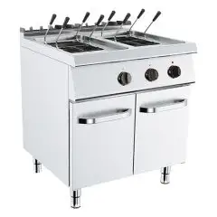 CUECEPASTAS ELÉCTRICO - MOD. K7O200G - N. 2 Cubas Lt 24 + 24 - Trifásico - Medidas cm L 80 x P 73 x H 90 - Homologación CE