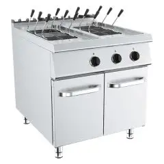 CUECEPASTAS ELÉCTRICO - MOD. K9O200G - N. 2 Cubas Lt 40 + 40 - Trifásico - Medidas cm L 80 x P 90 x H 90 - Homologación CE
