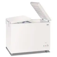 Congelador horizontal con tapa ciega modelo GELO 350 FLP, temperatura -13&deg;C / -23&deg;C, capacidad bruta 304 Lt, dimensiones externas 1090 x 680 x 895 mm.